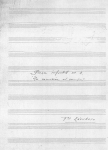 Poitada de la partitura Pieza infantil nº 1 (1944)
